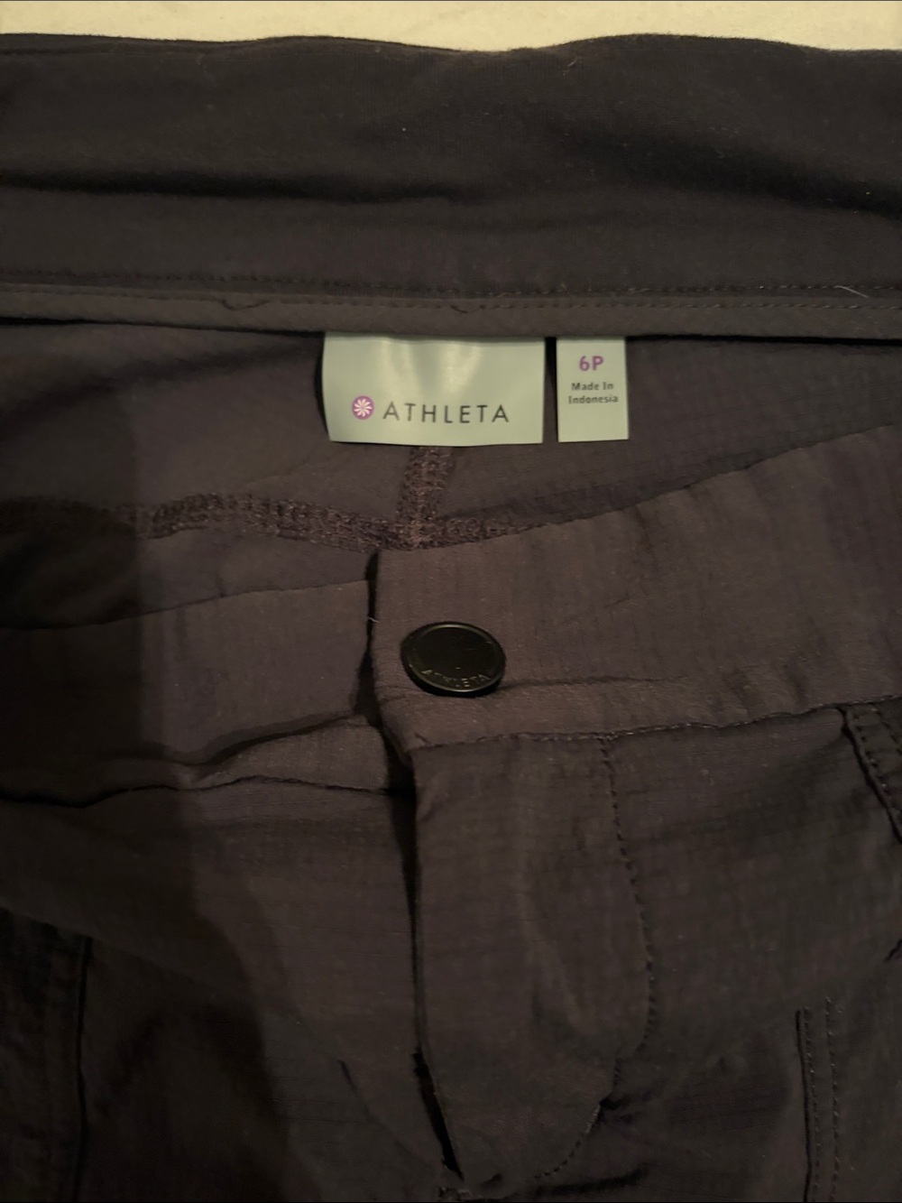 Athleta women’s athletic Pants, Black size 6P